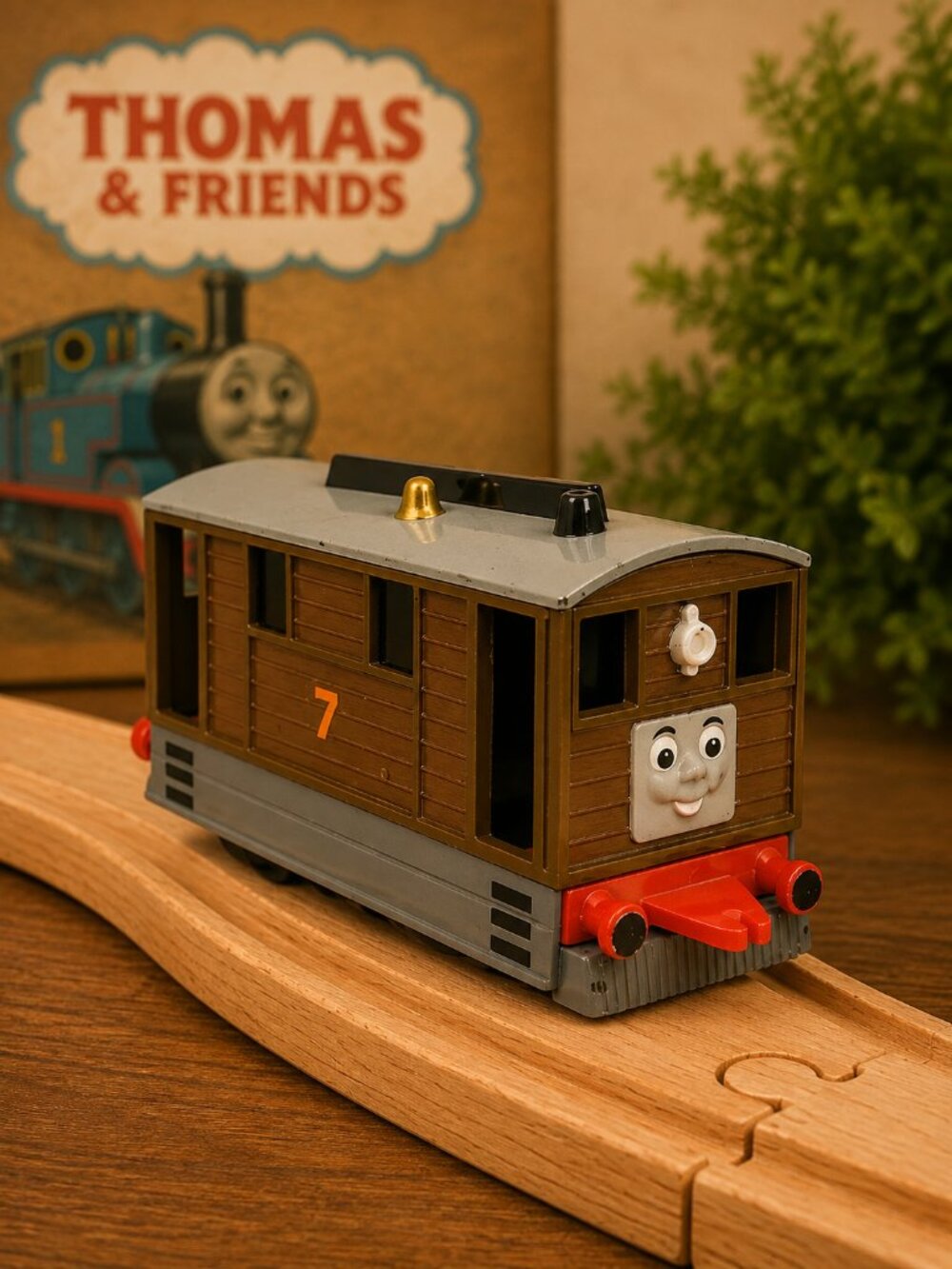 Vintage 1989 ERTL Thomas & Friends Toby #7 Diecast Metal Train